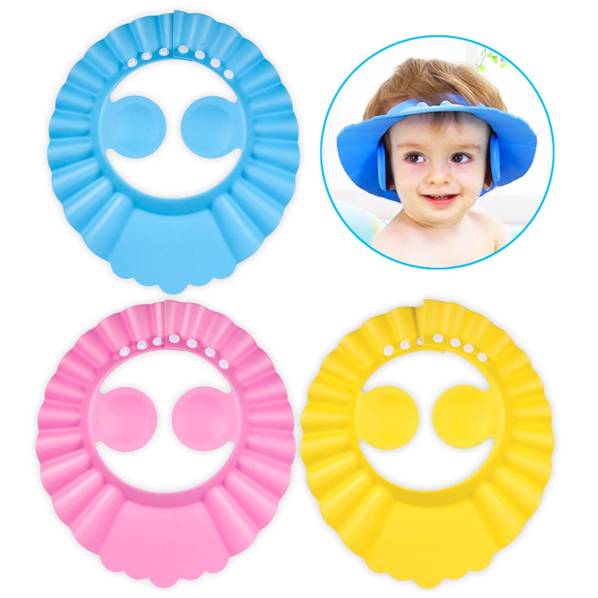 Bonnet de douche pour enfants - Jaune