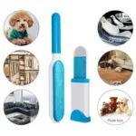 Brosse de nettoyage avec réservoir pour poils d'animaux de compagnie