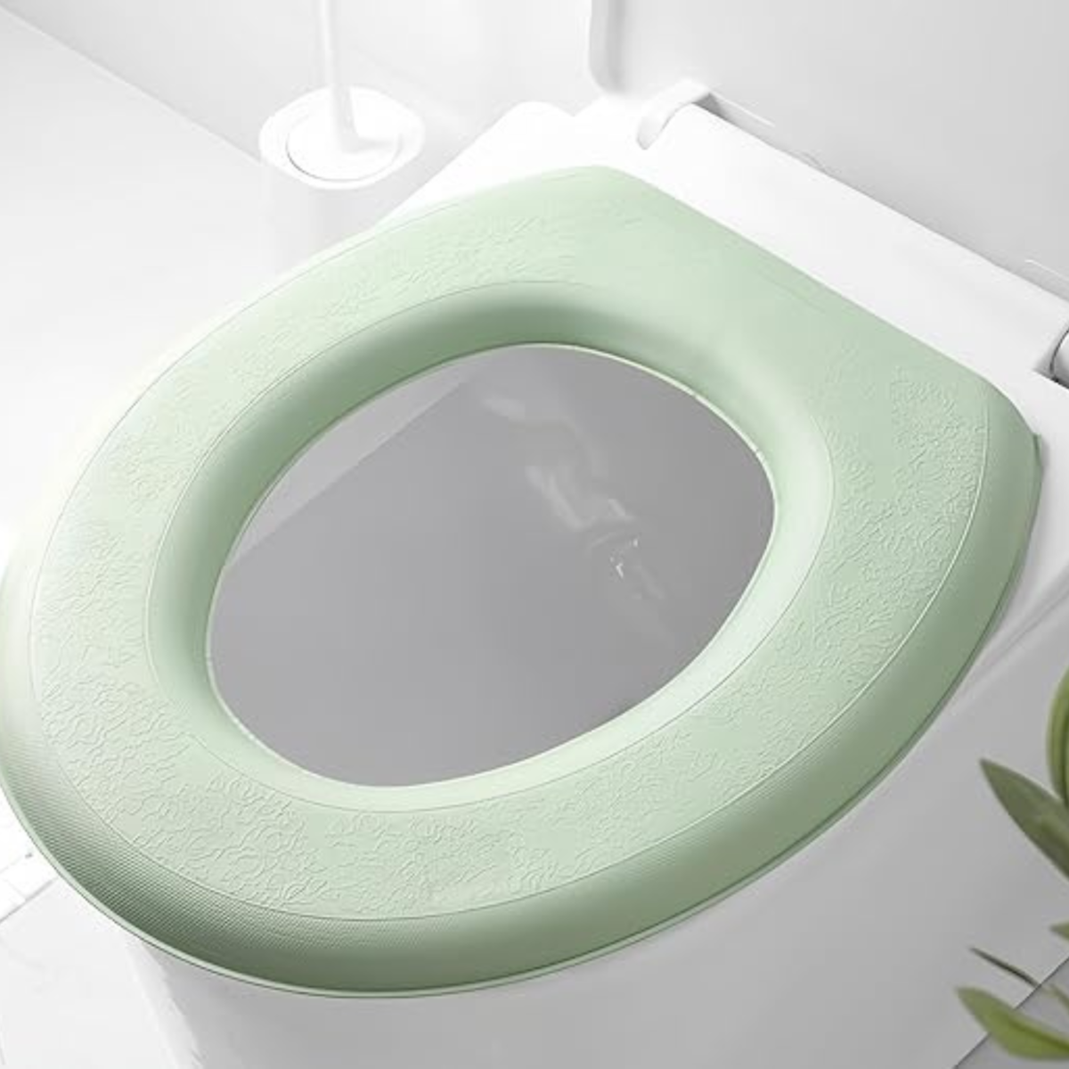 Housse de siège de toilette en mousse - Vert