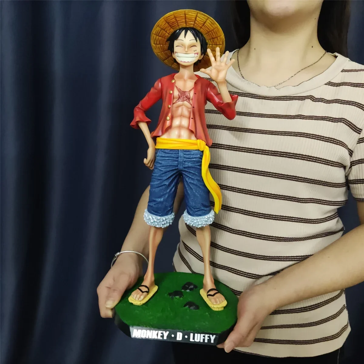 Statue de Luffy en PVC l effigie des personnages du dessin anim One Piece figurine de 1