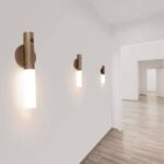 Lampe Murale Magnétique style Bois - Marron foncé