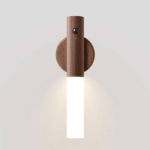 Lampe Murale Magnétique style Bois - Marron foncé