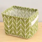 Panier de Rangement en Tissu - 20cm x 16cm x 13cm - Vert