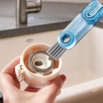 Brosse de Nettoyage Multifonction pour Vaisselle – Outil Ergonomique pour Casseroles,Poêles et Ustensiles