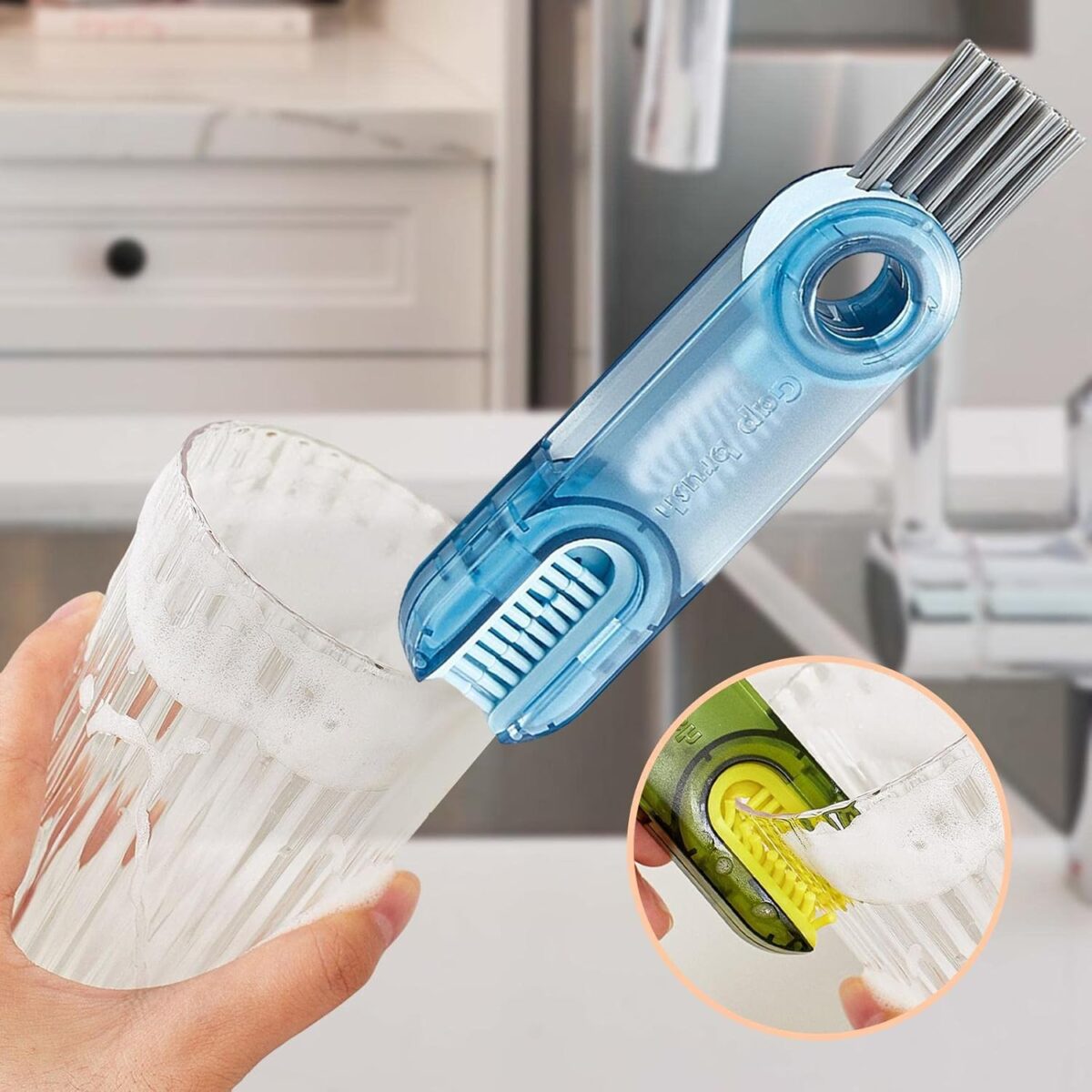 Brosse de Nettoyage Multifonction pour Vaisselle – Outil Ergonomique pour Casseroles,Poêles et Ustensiles