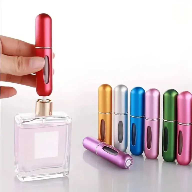 Mini Atomiseur de Parfum Rechargeable 8ml avec Flacon – Portable et Léger pour Voyage